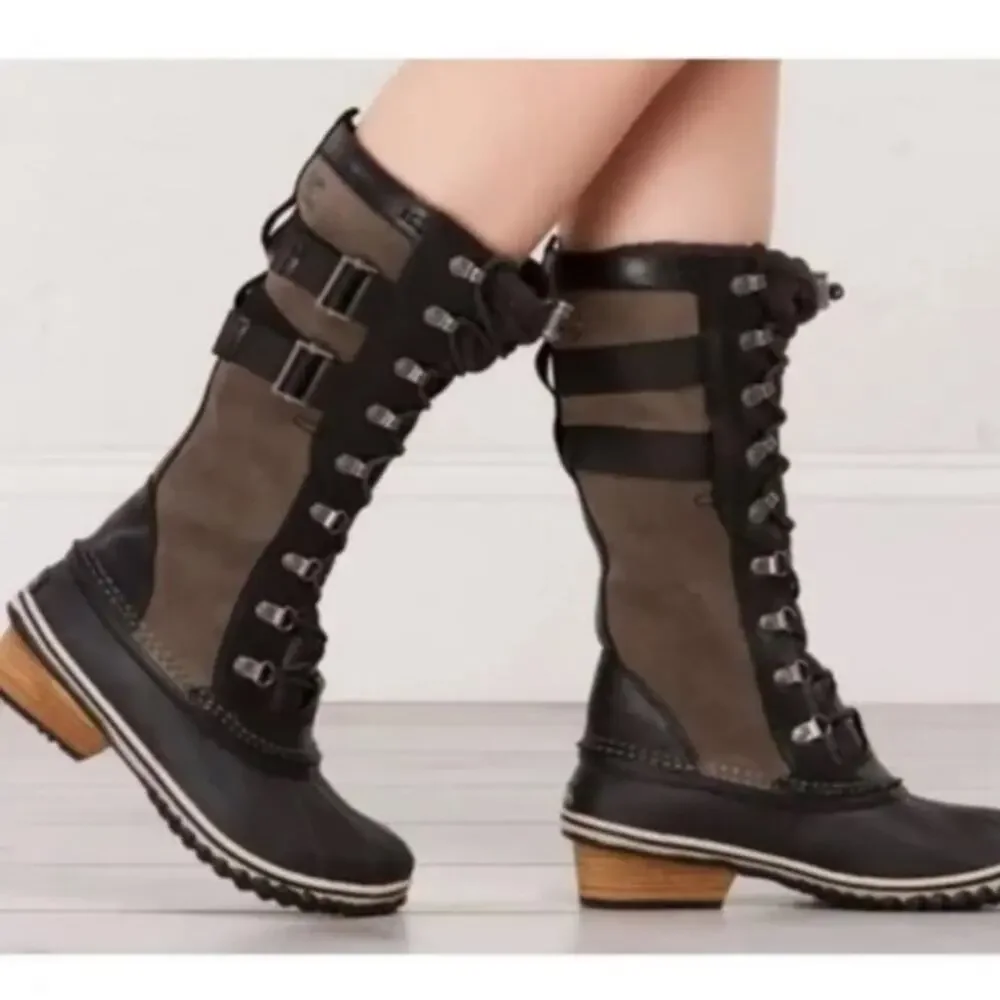 Sorel 'Conquest Carly II' Tall Waterproof Winter Riding Boots Women's Size 9.5